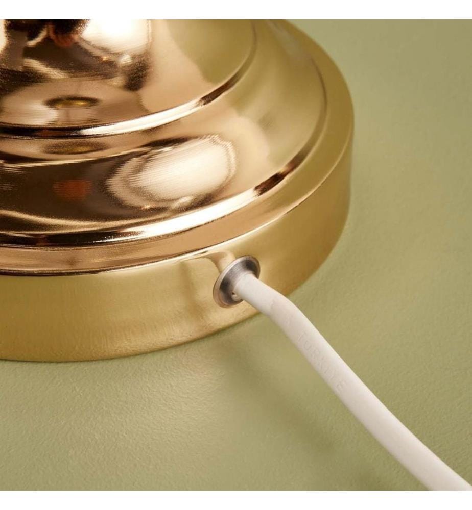 Tischlampe – Beige und Gold