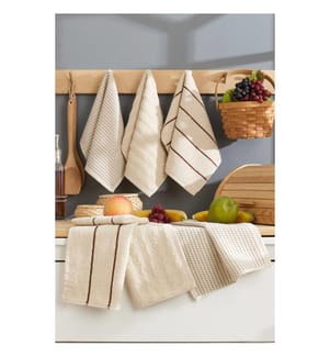 6er-Set Gästetücher – Beige