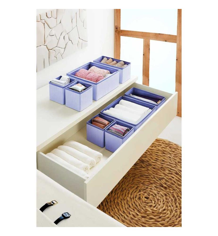 Set di 4 organizer - Blu navy