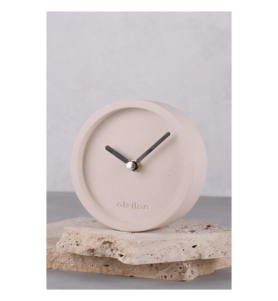 Dekorative Uhr – Beige