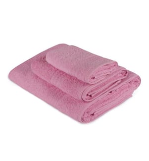 Lot de 3 linges - Rose