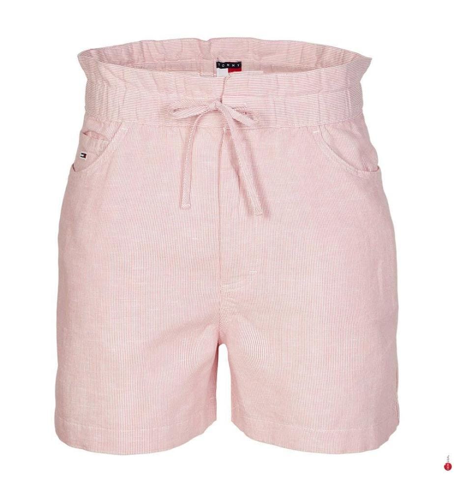 Regular Fit Shorts - Rosa und Weiss