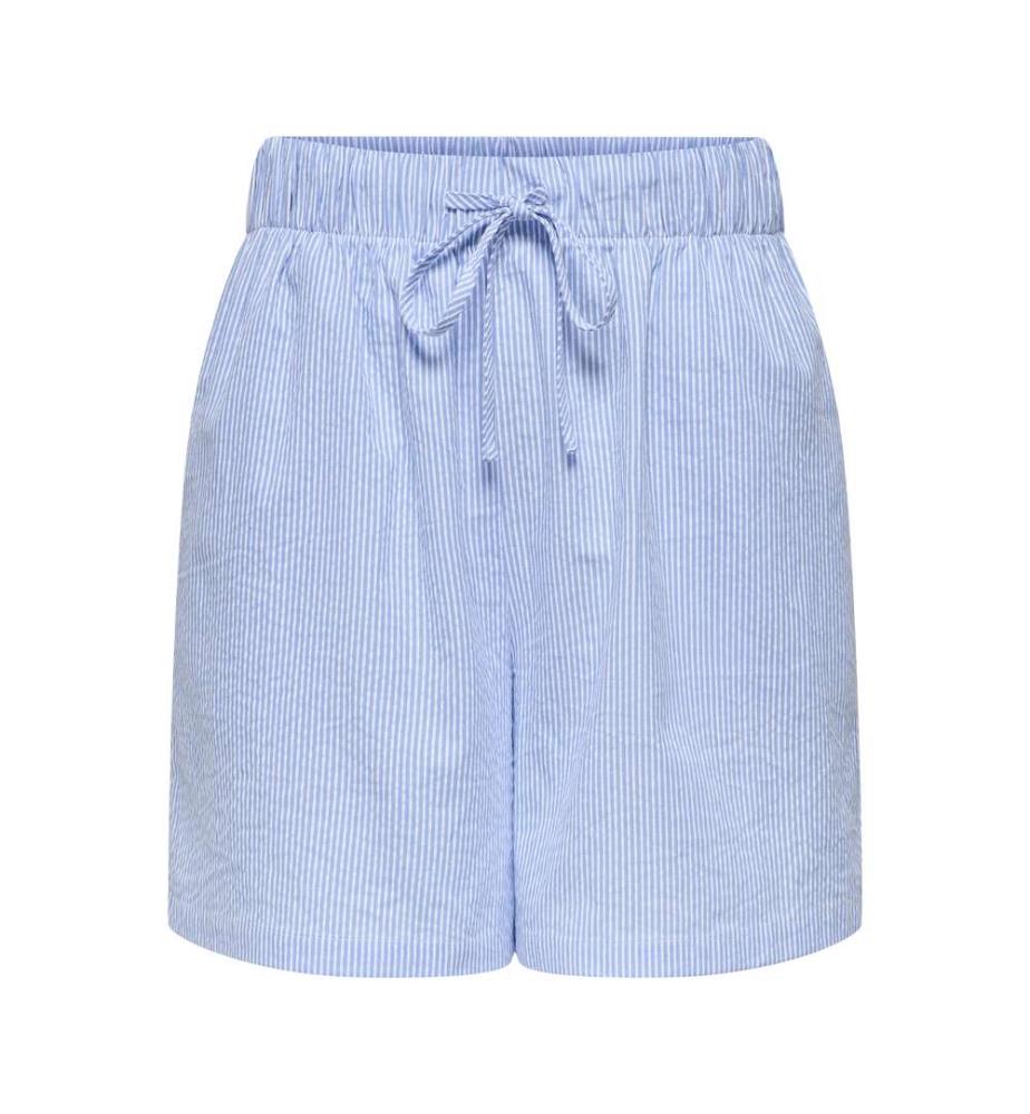Shorts - Cloud Dancer Blue Stripes