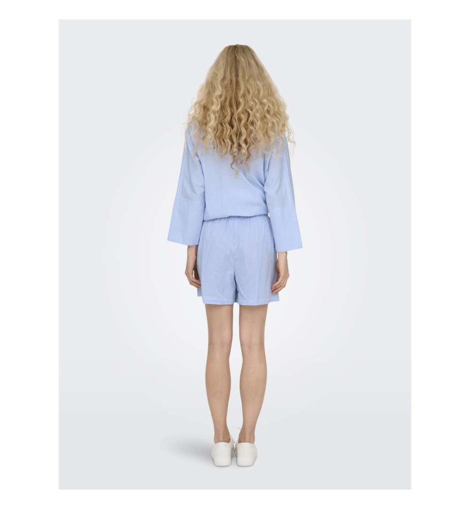 Shorts - Cloud Dancer Blue Stripes