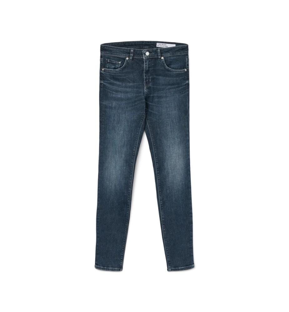 Jean slim - Denim bleu foncé teinté
