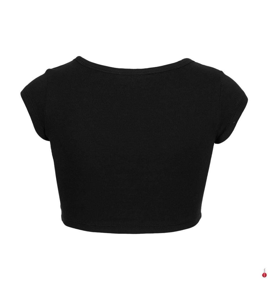 Crop-Top – Schwarz