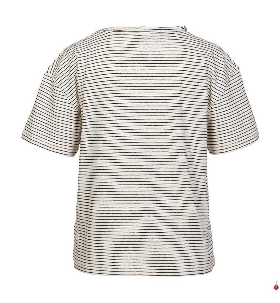T-Shirt – Marineblau und Ecru