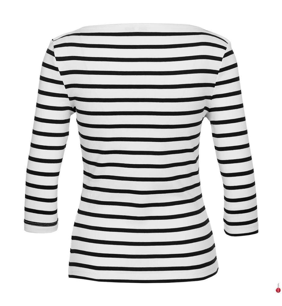 T-Shirt in Slim-Fit-Passform – Schwarz und Weiss