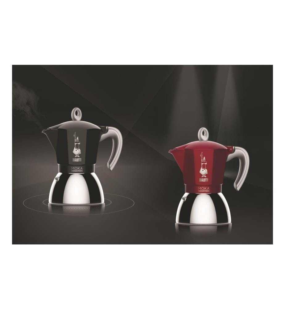BIALETTI - Espressokocher New Moka Induktion 4 Tassen, Rot