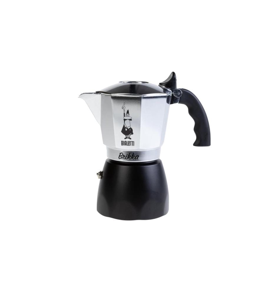 BIALETTI - Espressokocher Brikka 4 Tassen, Silber