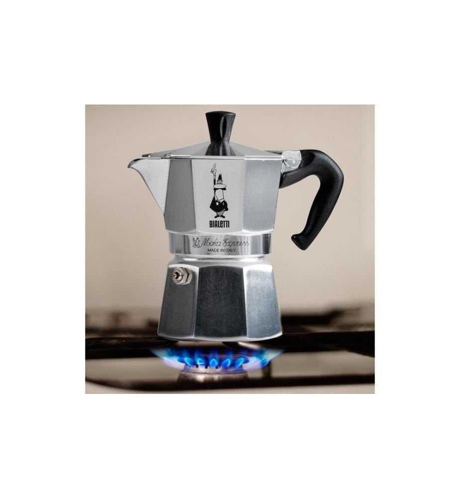 BIALETTI - Espressokocher Moka Express 3 Tassen, Silber