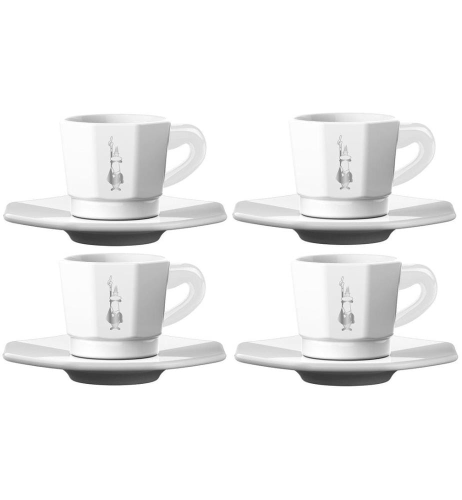 BIALETTI - Tasse à expresso 80 ml, 4 Pièce/s, Blanc