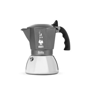 BIALETTI - Espressokocher Brikka Induction 4 Tassen, Grau