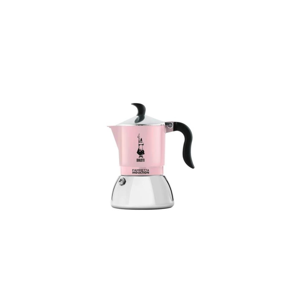 BIALETTI - Espressokocher Fiammetta Induction für 2 Tassen, Rosa