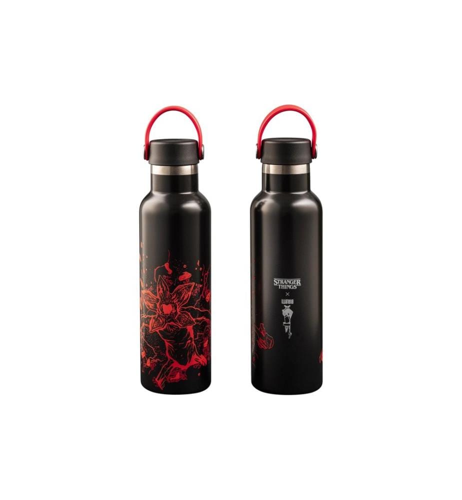 BIALETTI - Gourde Stranger Things, 600 ml, noir / rouge