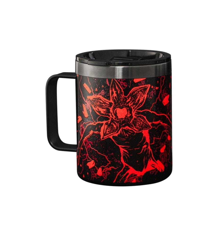 BIALETTI - Tasse Stranger Things, 420 ml, Schwarz / Rot