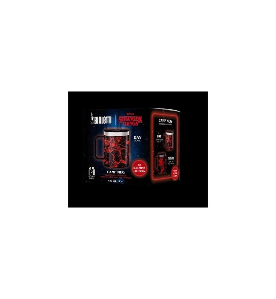 BIALETTI - Tasse Stranger Things, 420 ml, Schwarz / Rot