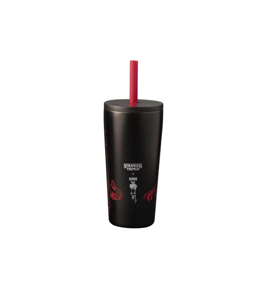 BIALETTI - Gobelet Stranger Things, 600 ml, noir / rouge