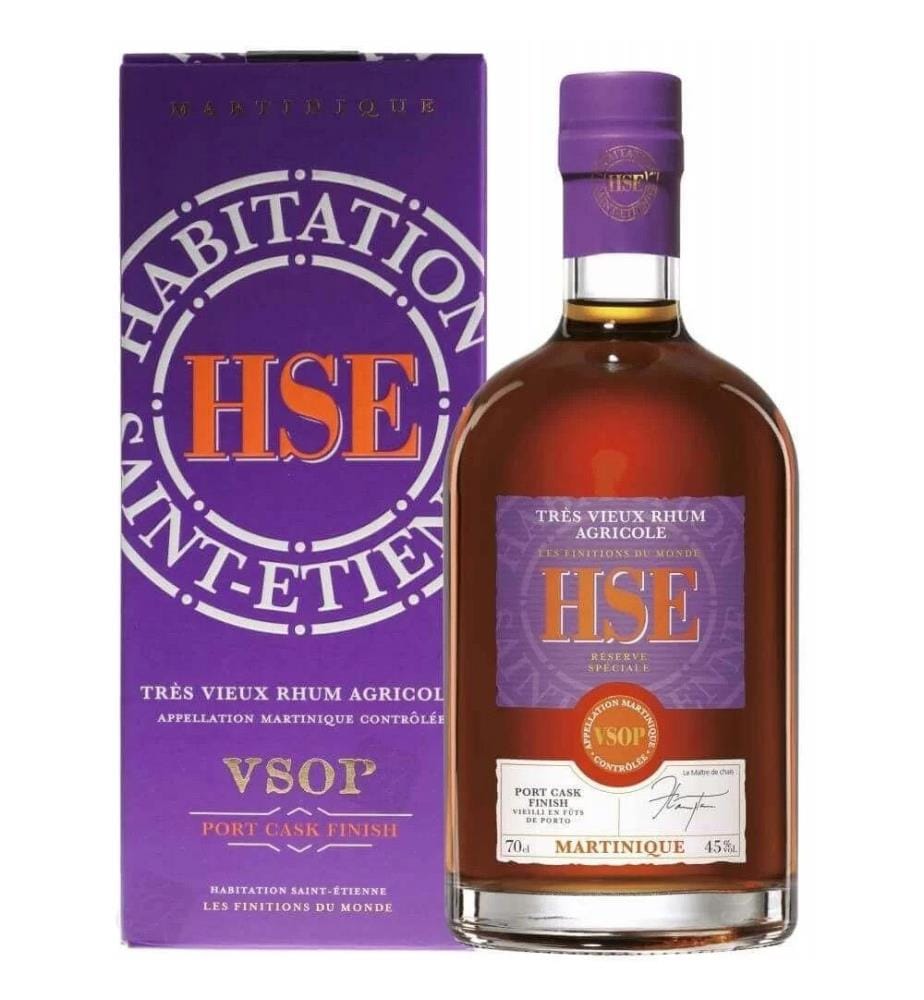 HSE Habitation St. Etienne Rhum VSOP Port Cask Finish + GB - 70 cl