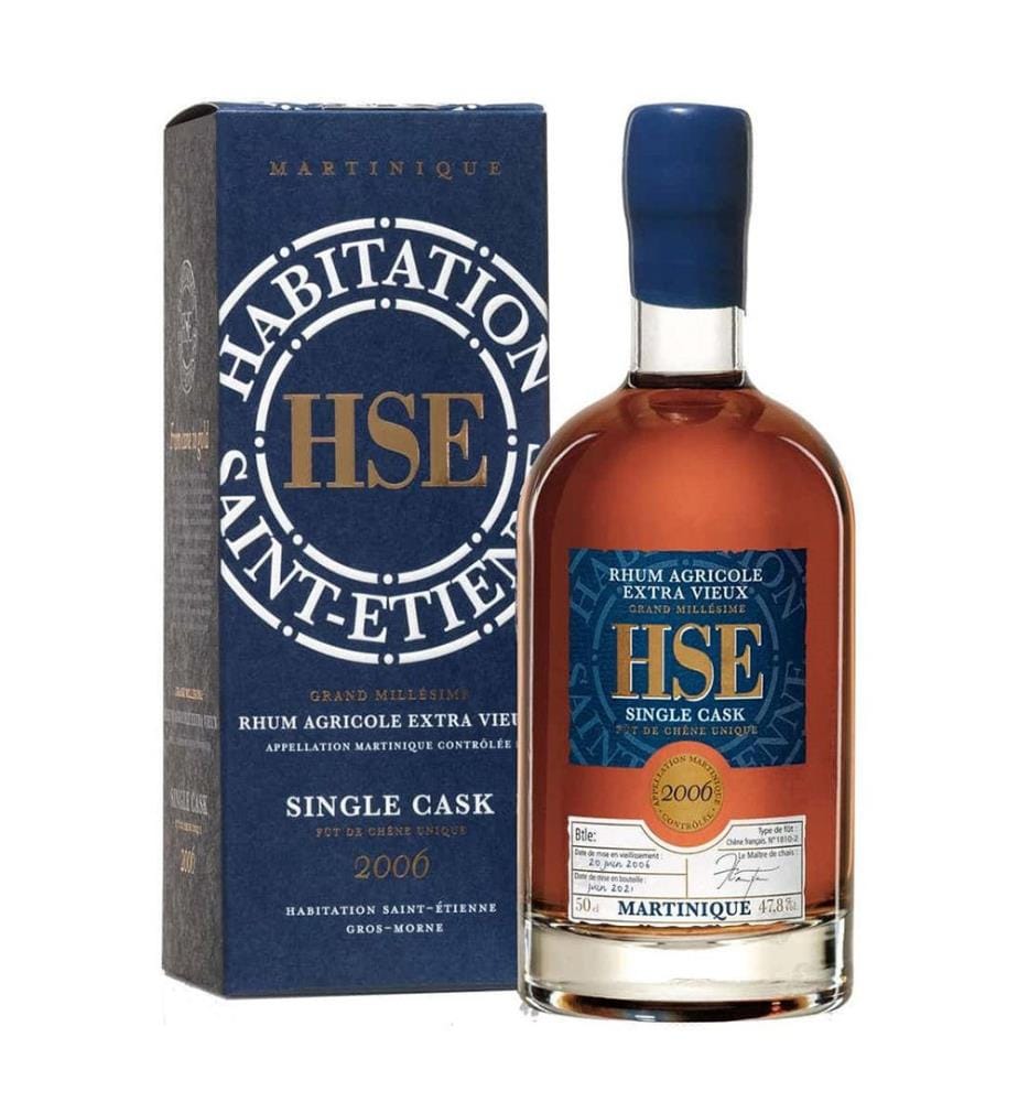 HSE Habitation St. Etienne Rhum Extra Vieux 2006 Single Cask + GB - 50 cl