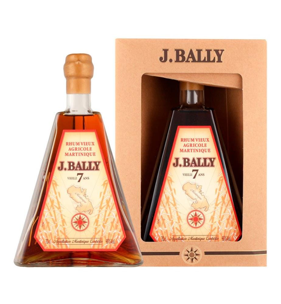 Rum J.Bally Pyramide 7 Jahre + GB - 70 cl