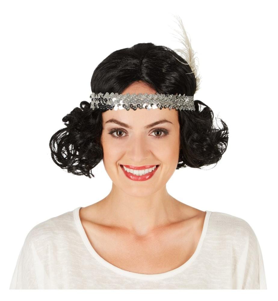 Perruque pour femme Charleston avec bandeau