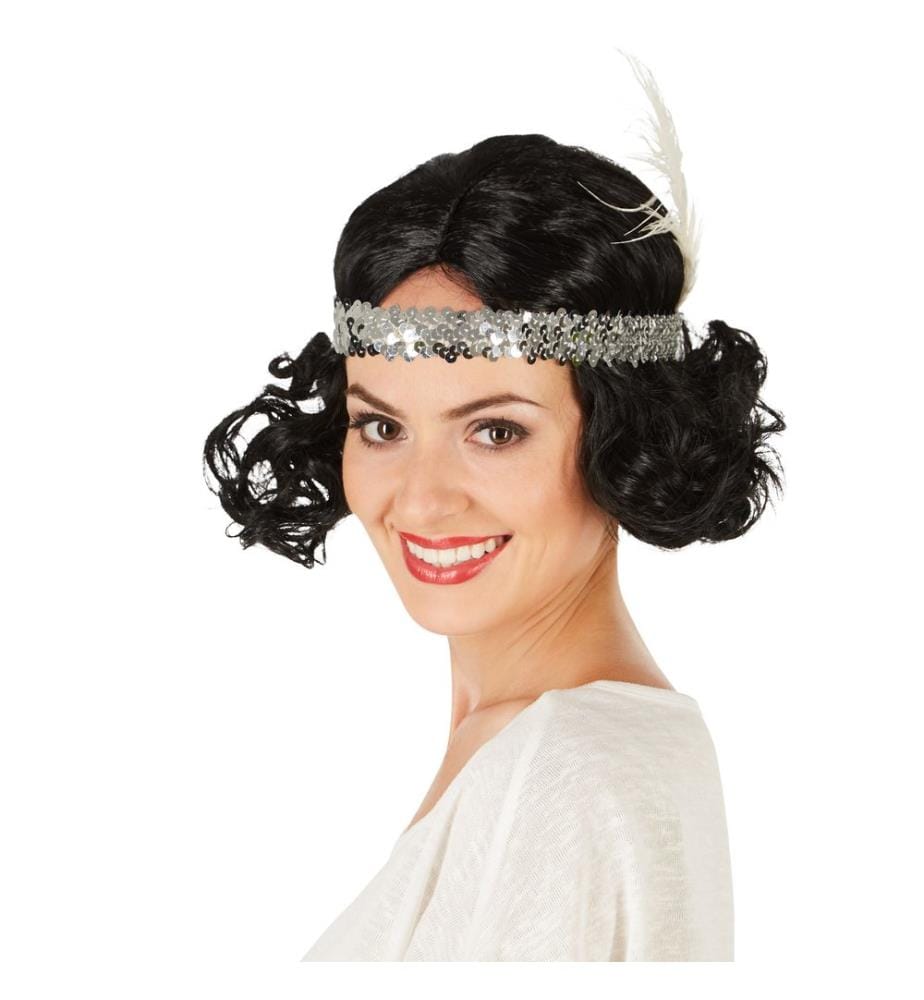 Perruque pour femme Charleston avec bandeau