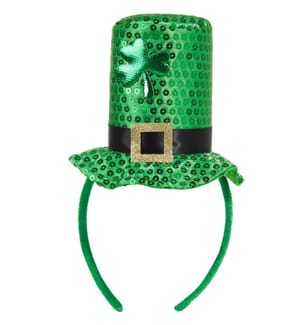 Haut-de-forme miniature avec trèfle vert de la Saint-Patrick