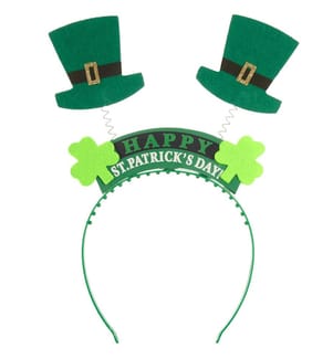 Parure de tête avec inscription et haut-de-forme pour la St. Patrick