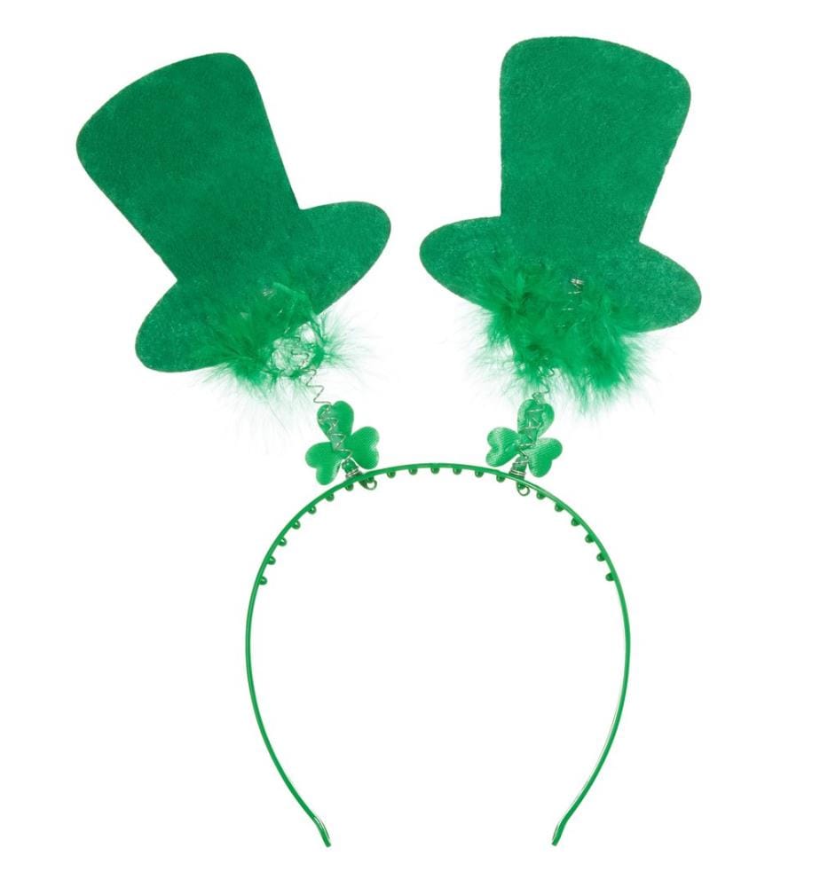 St. Patrick's Day Kopfschmuck Zylinder mit Federn