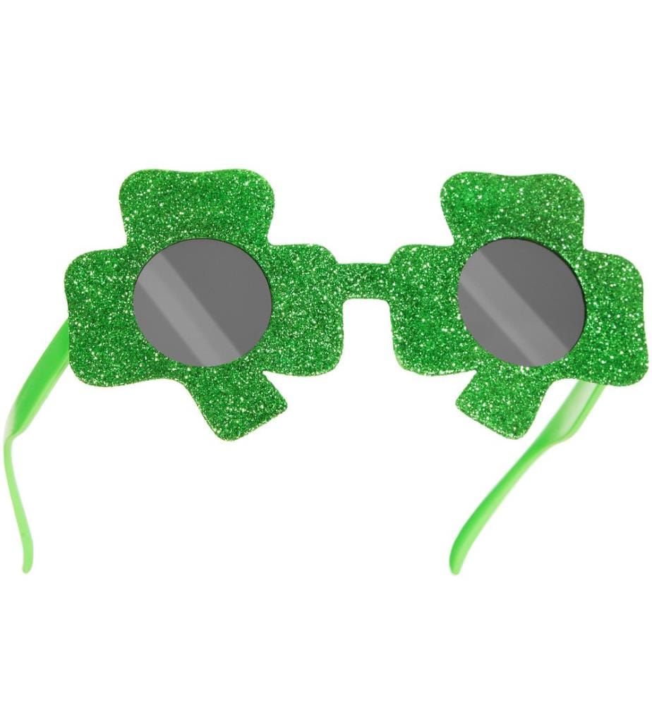 Lunettes fantaisie trèfles et verres teintés pour la Saint-Patrick
