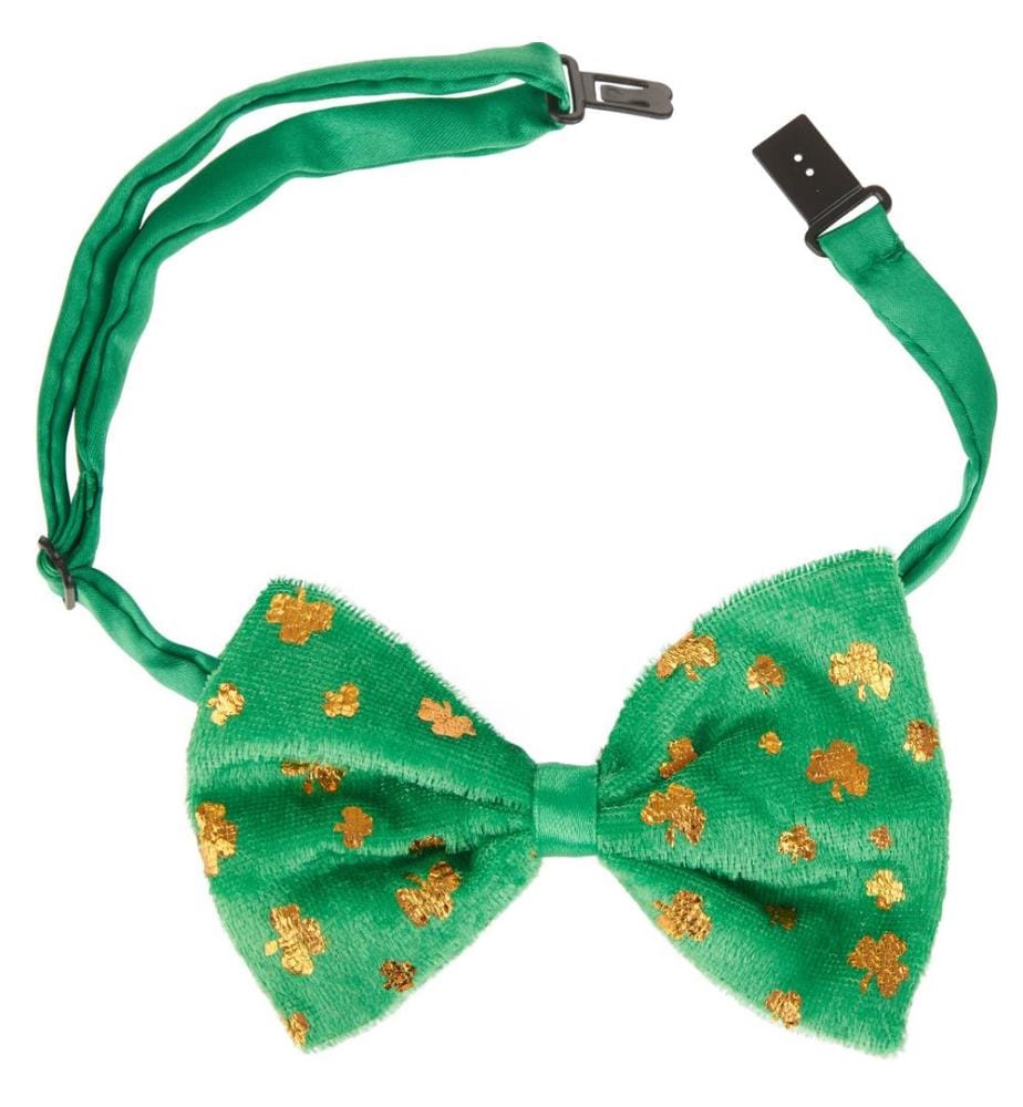 St. Patrick's Day Fliege mit Kleeblättern