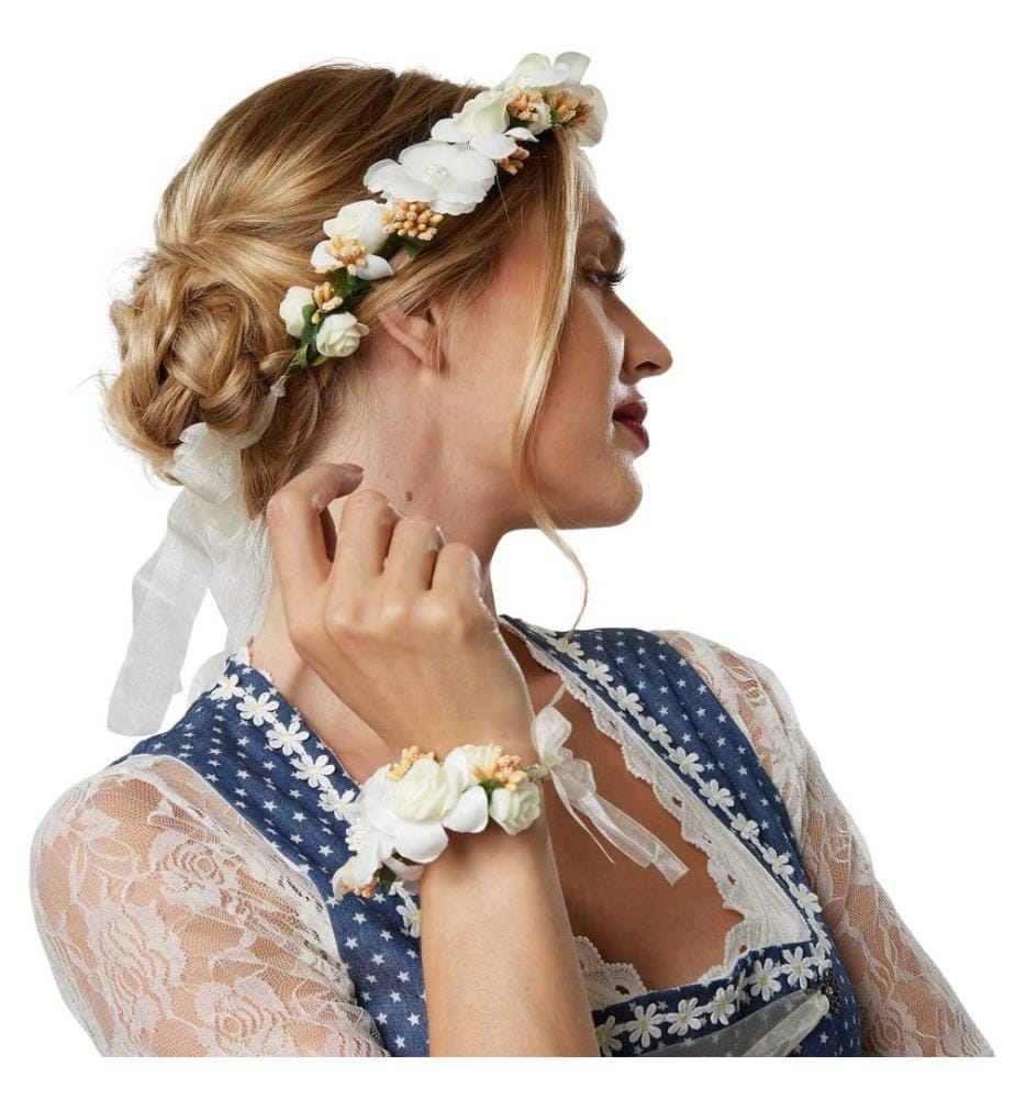 Blumenkranz und Armreif Hochzeit