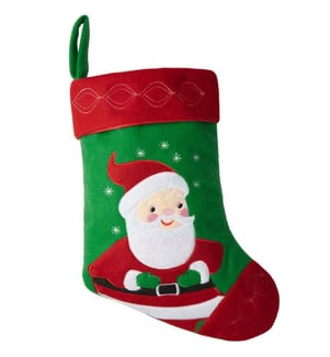Nikolausstiefel mit Weihnachtsmann-Motiv