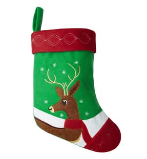 Nikolausstiefel mit Hirsch-Motiv