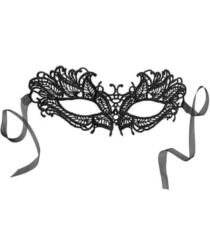 Schwarze Spitzenmaske Schmetterling