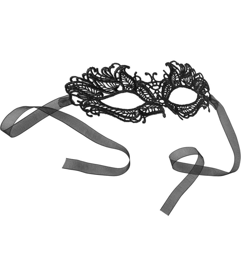 Masque en dentelle noire Papillon