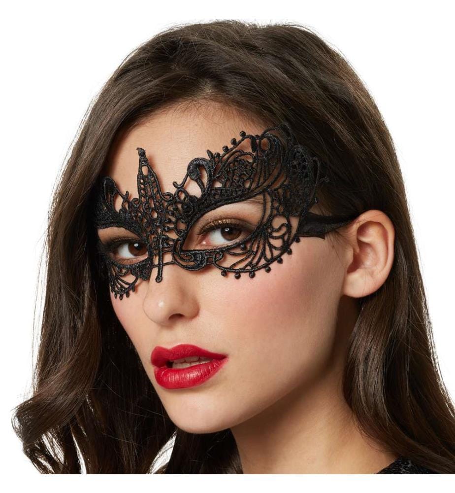 Masque en dentelle noire Misteriosa