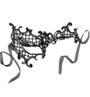 Schwarze Spitzenmaske Fantomina