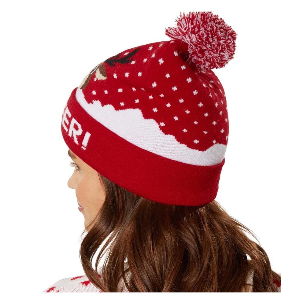 Bonnet de renne avec lettrage