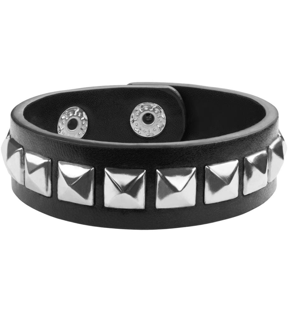 Set di accessori guanti in pelle e due braccialetti