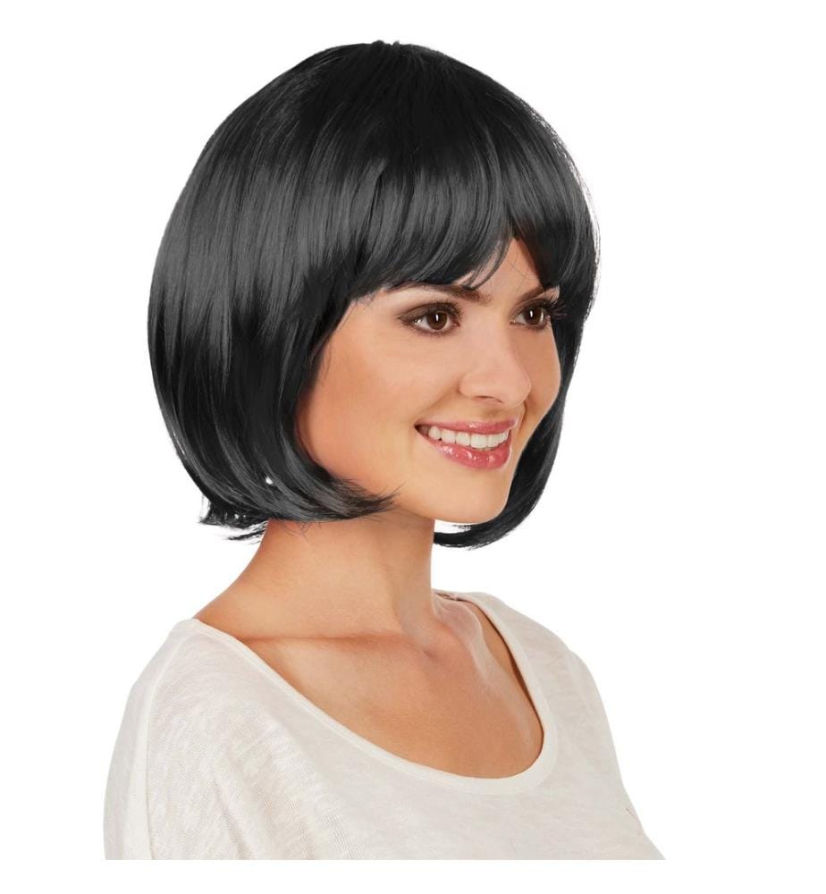 Perruque carré à frange femme
