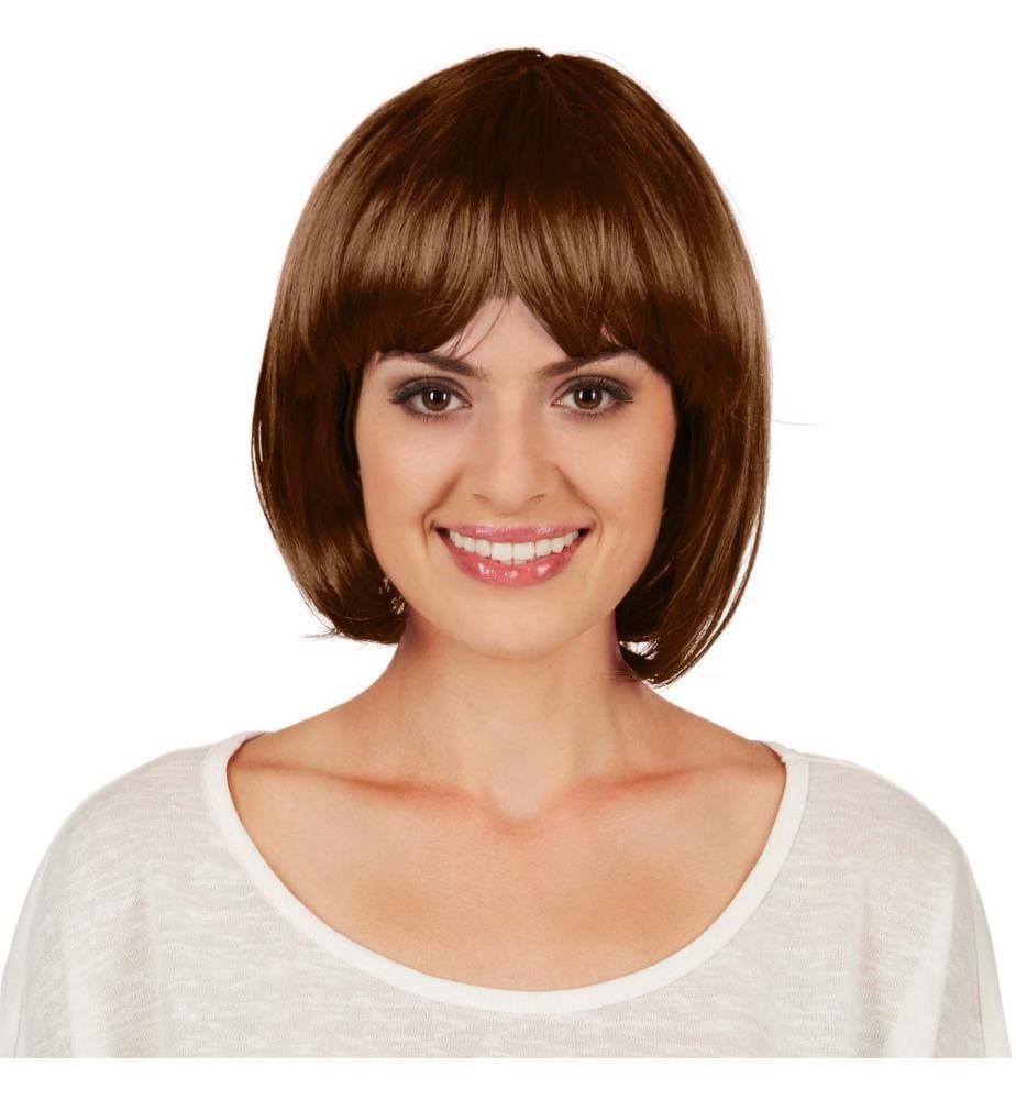 Perruque carré à frange femme