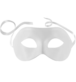 Venezianische Maske einfarbig