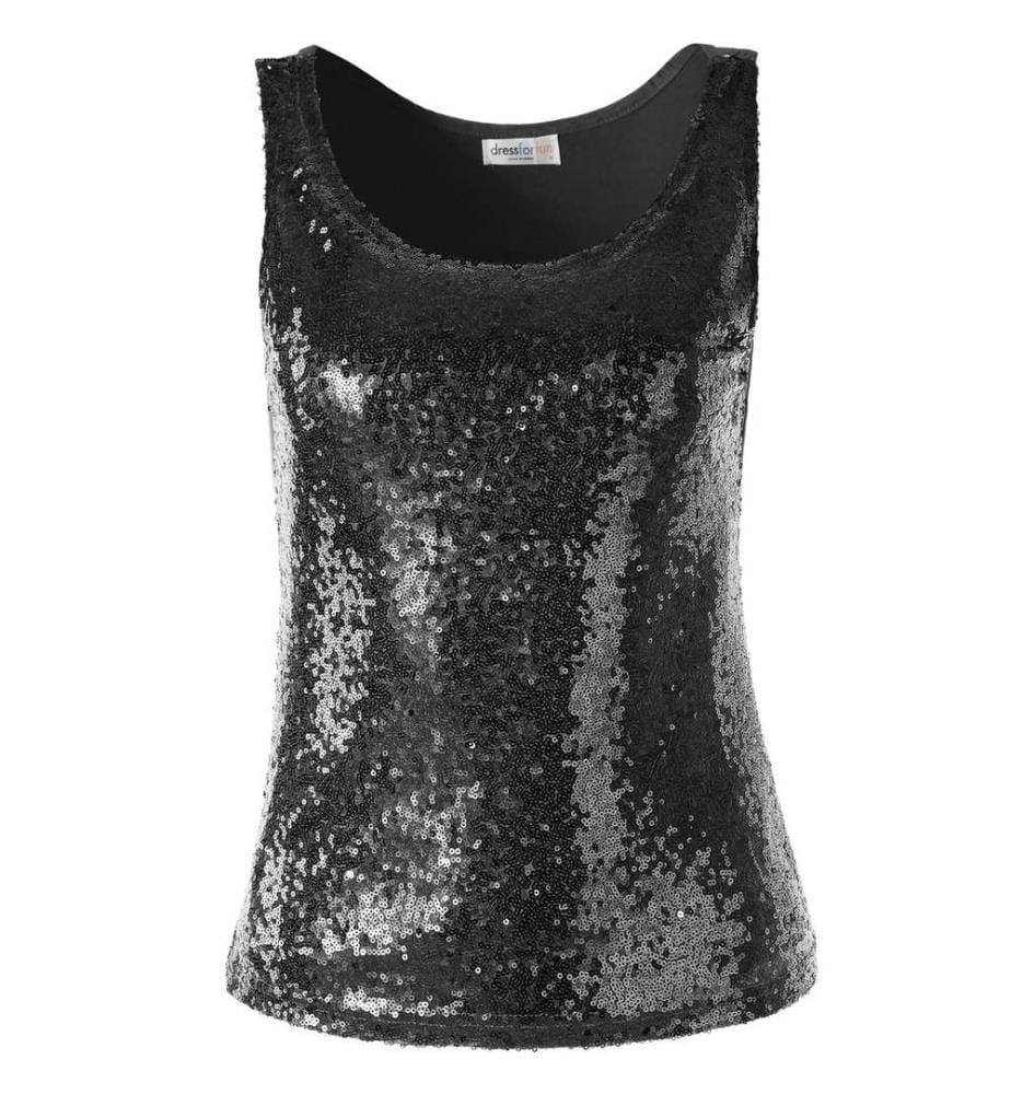 Top à bretelles à paillettes