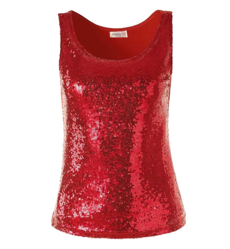 Top à bretelles à paillettes