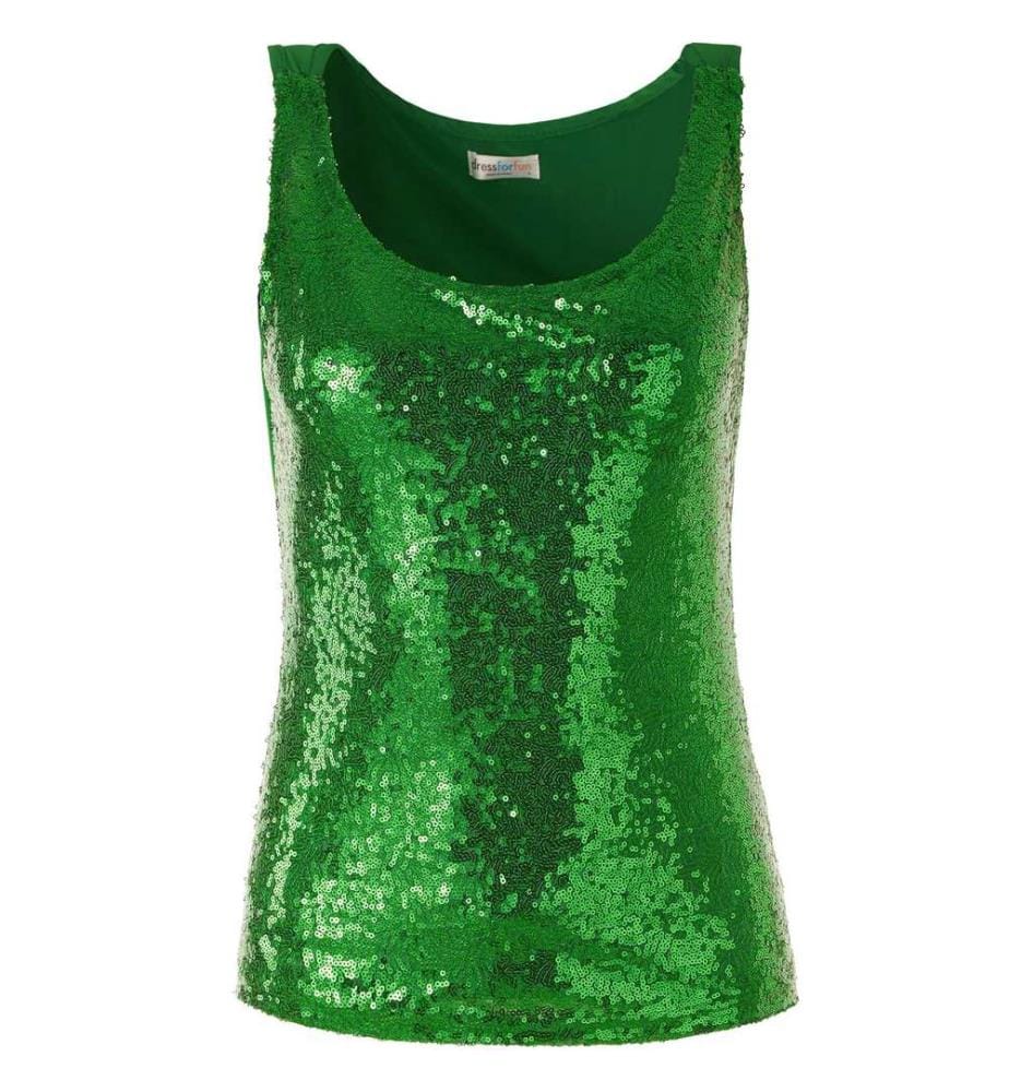 Top à bretelles à paillettes