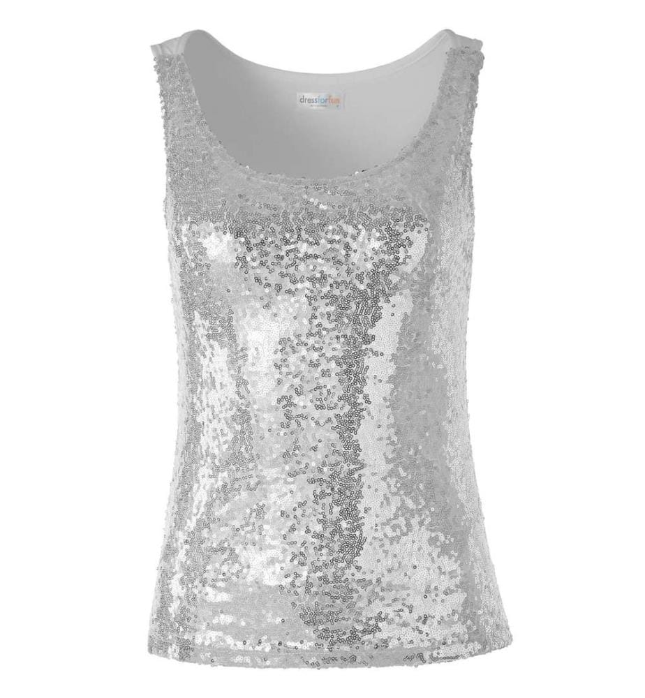 Top à bretelles à paillettes
