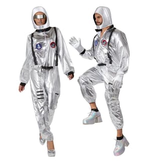Unisexkostüm Astronaut mit Helm Brille und Handschuhen