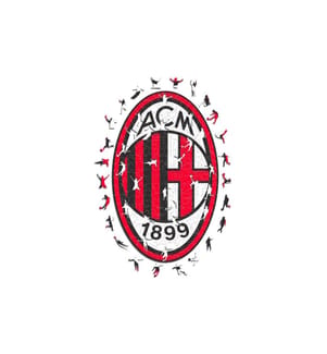 Iconic Puzzle Holz-Puzzle AC Milan – Logo